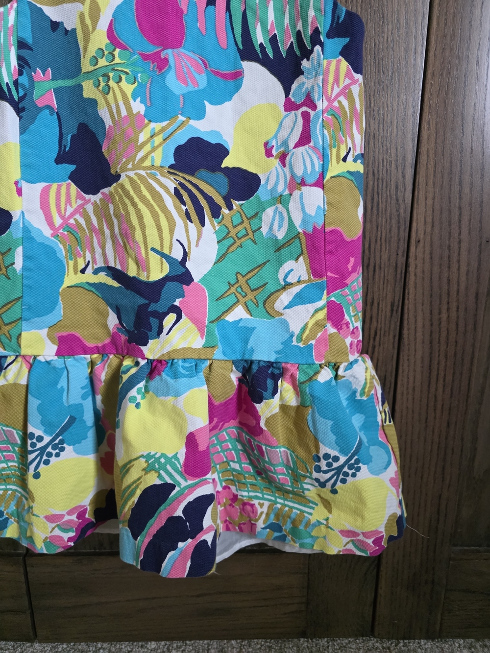 Crewcuts Bright Floral Drop-Waist Dress - Picture 4 of 5